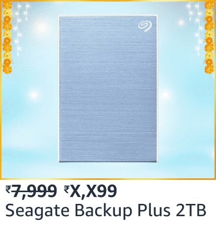 seagate 2tb Blockbuster deals on External Hard Disks on Amazon's Great Indian Festival