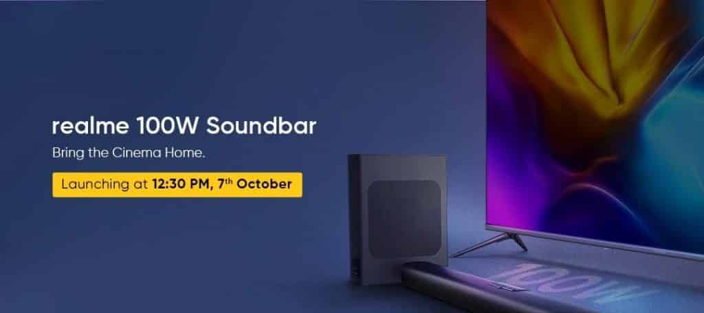 soundbar List of Realme products launching on 7th October 2020