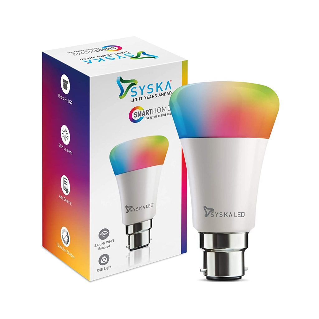 syska b22 7 Here are the Best-Selling deals on Smart Lights on Amazon Great Indian Festival