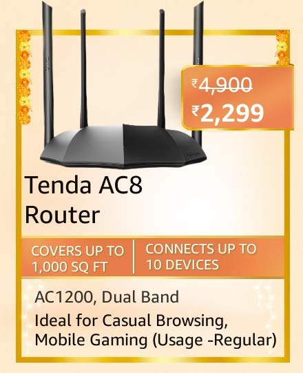 tenda ac8 Here are all the Top deals on Wifi Routers on Amazon Great Indian Festival