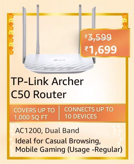 tp link archer c50 Here are all the Top deals on Wifi Routers on Amazon Great Indian Festival