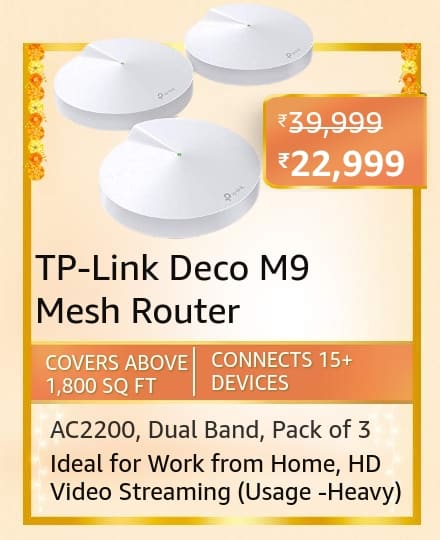 tp link deco m9 Here are all the Top deals on Wifi Routers on Amazon Great Indian Festival