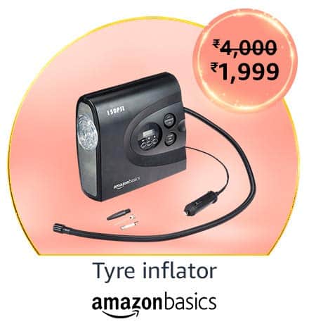 tyre inflator Top deals on Amazon brands' products on Amazon Great Indian Festival