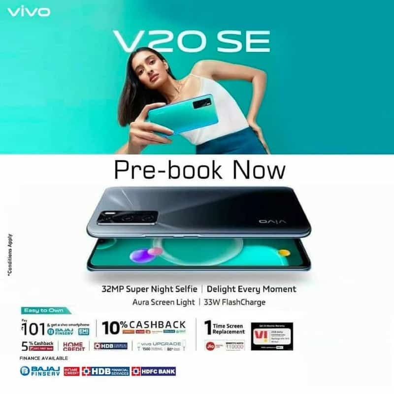 v1 2 Vivo to launch V20 SE in India on November 2