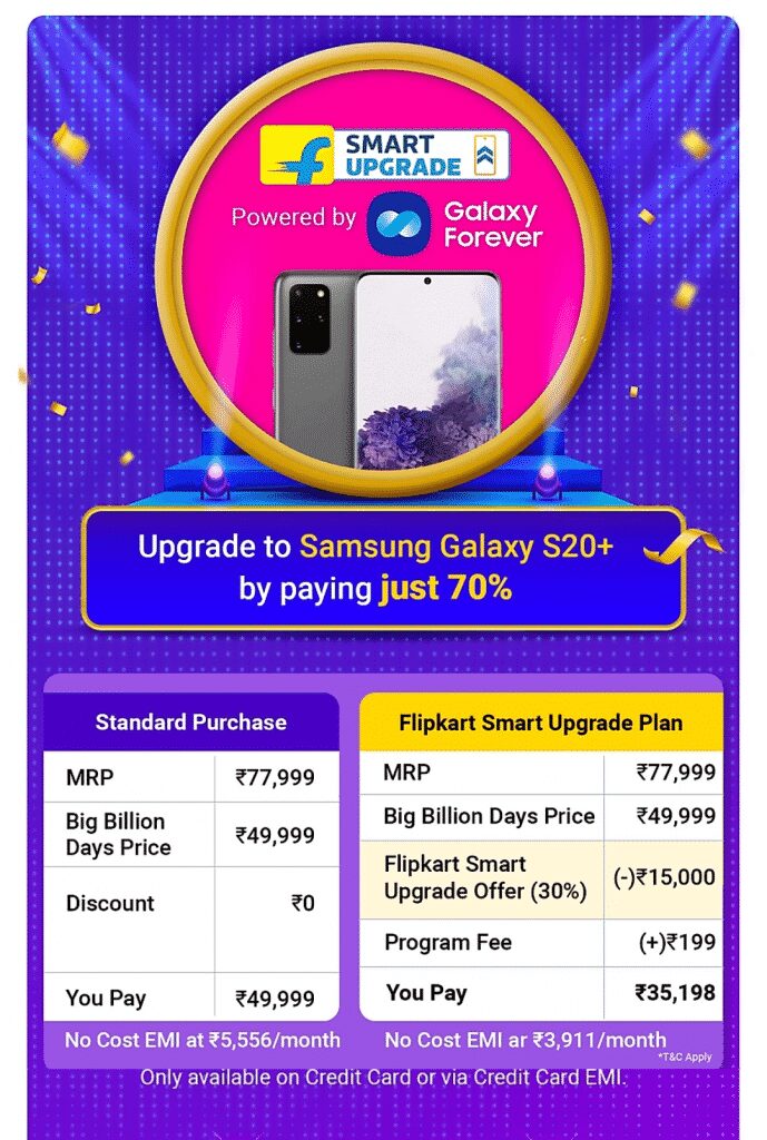 You can get Samsung Galaxy S20+ for just ₹35,198 on Flipkart's Big Billion Day
