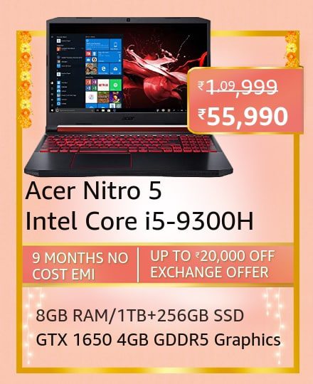 Top deals on Gaming Laptops on Amazon Great Indian Festival