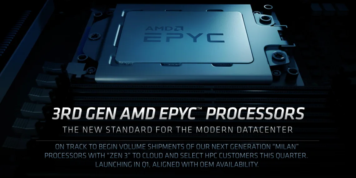 AMD EPYC Milan CPUs to be coming in Q1 2021