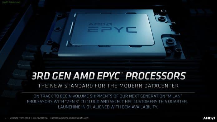 AMD EPYC Milan CPUs to be coming in Q1 2021 AMD EPYC Milan CPUs to be coming in Q1 2021