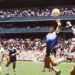 FUSSBALL :  WM 1986 in Mexiko  Viertelfinale ARG - ENG 2:1MARADONA / ARG    ' HAND GOTTES ' , HANDTOR , HAND TORFOTO:BONGARTS *** Local Caption *** Diego Maradona