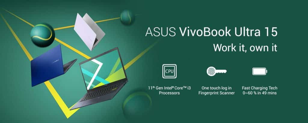 ASUS VivoBook Ultra 15 with latest 11th Gen Intel processors launching on 10th November via Amazon India