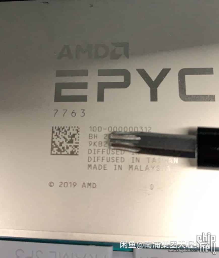 AMD EPYC 7763 Milan Server CPU 64 Cores 128 Threads Zen 3 1 874x1030 1 AMD 3rd Gen EPYC 7763 displays 2.45 GHz base & 3.5 GHz boost clock speeds