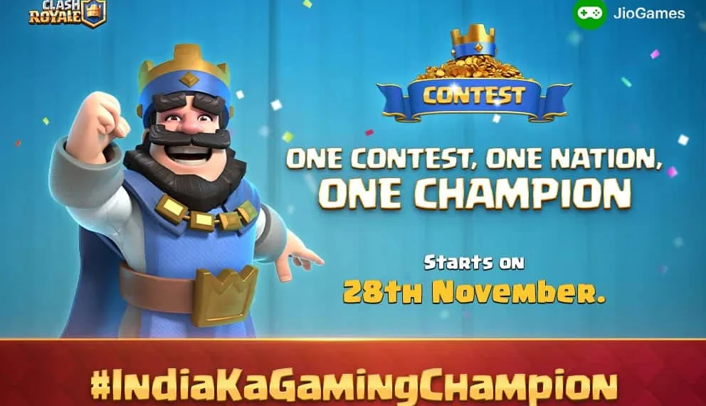 Clash Royale partners with Jio for a 27-day Gaming Tournament
