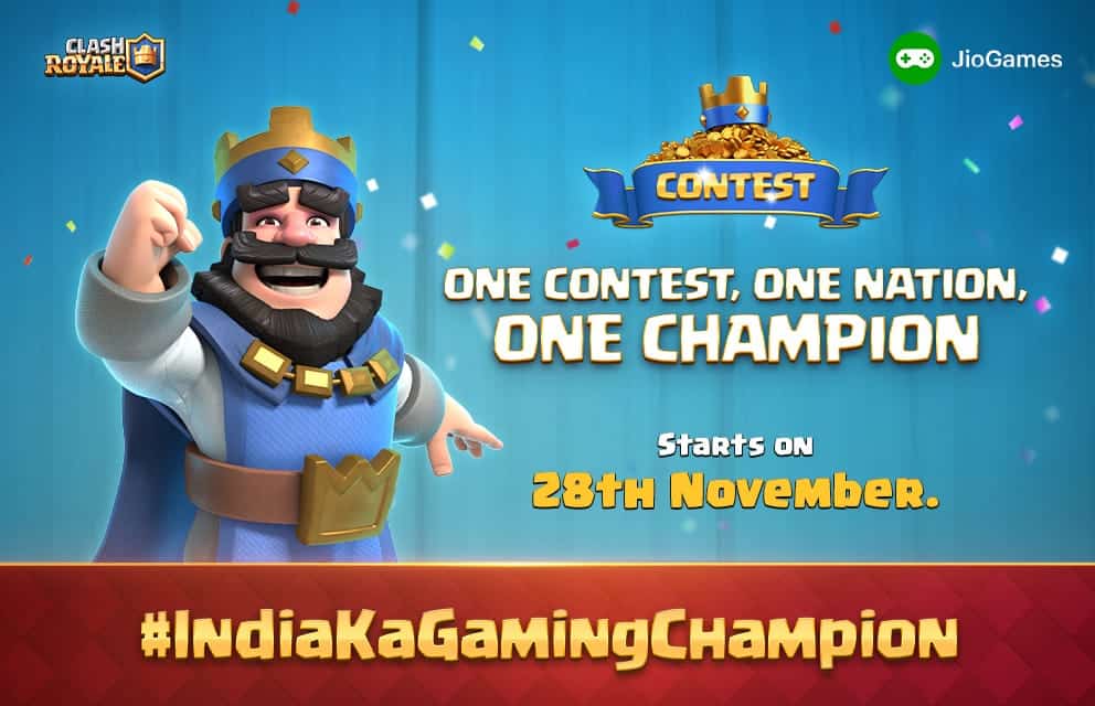 Clash Royale partners with Jio for a 27-day Gaming Tournament