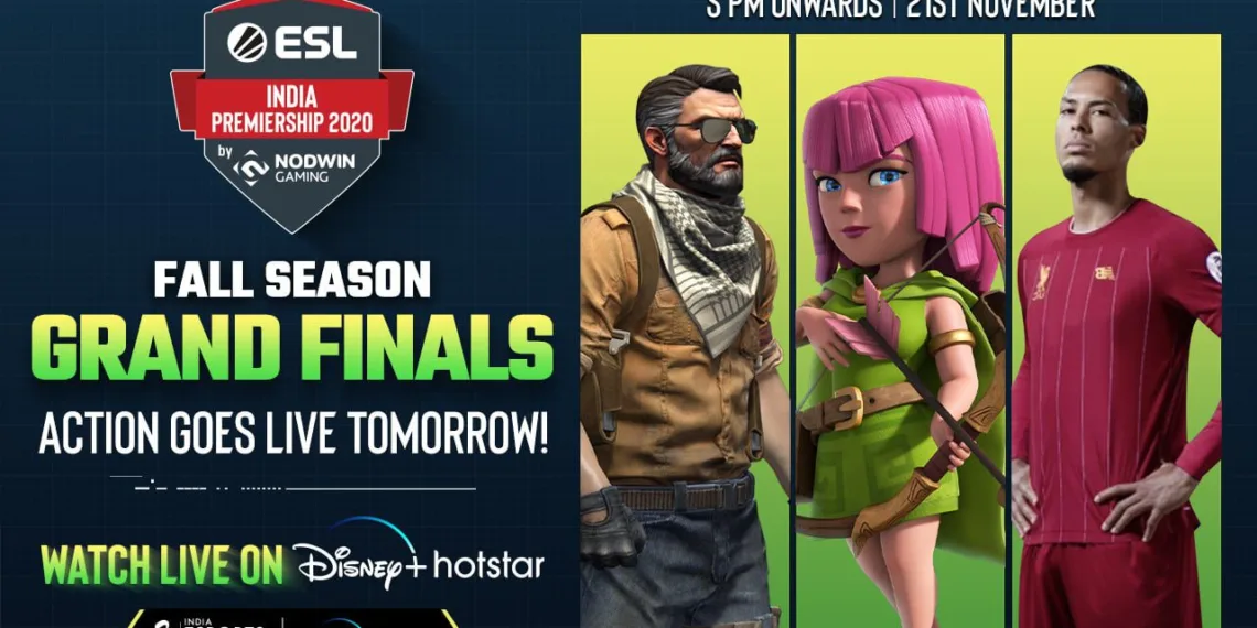 NODWIN Gaming’s fall ESL India Premiership finale to Livestream on Disney+Hotstar From November 21-23, 2020