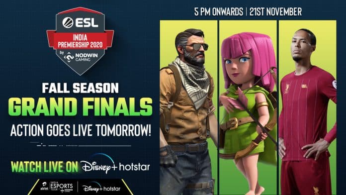 NODWIN Gaming’s fall ESL India Premiership finale to Livestream on Disney+Hotstar From November 21-23, 2020