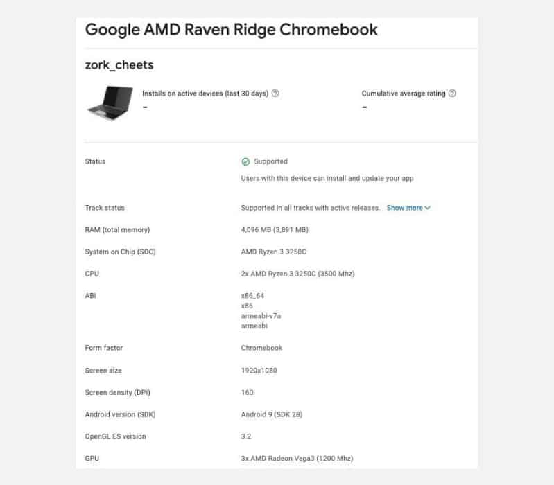 Google’s new Chromebook with AMD processor spotted online