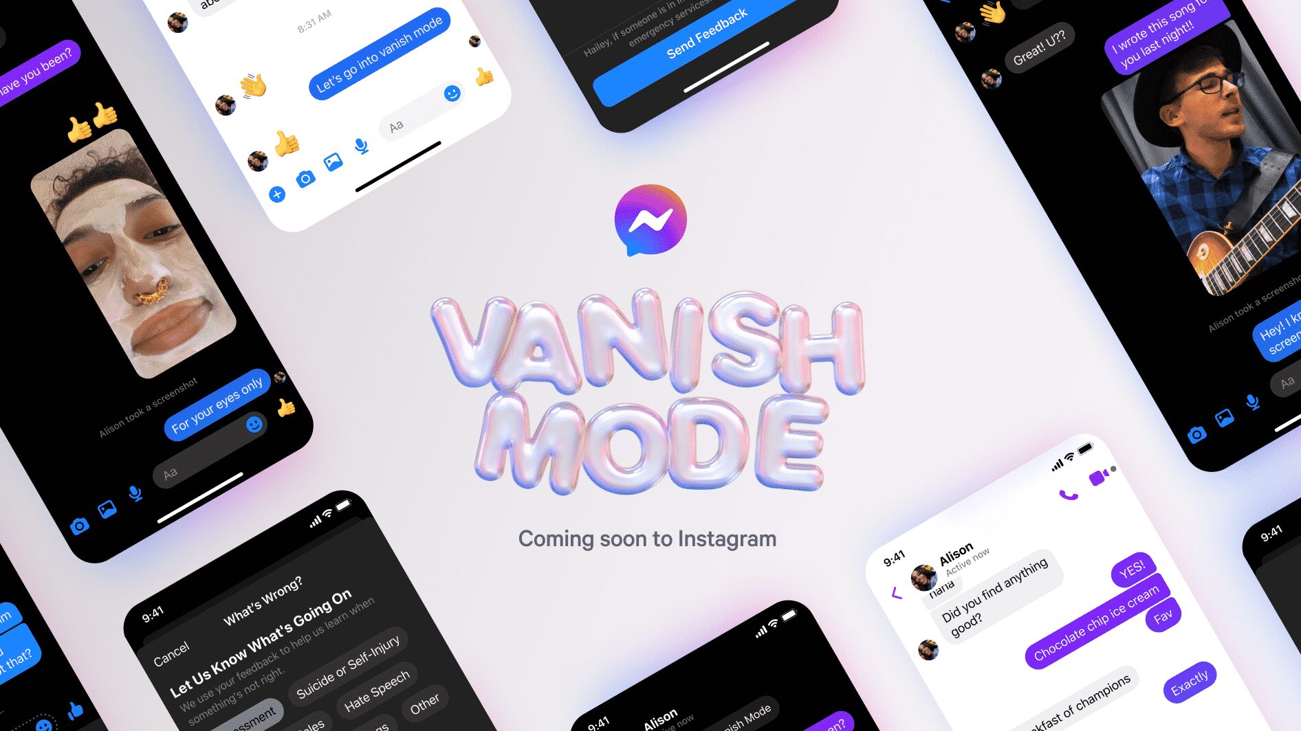 New Vanish Mode on Messenger and Instagram by Facebook | Insta Reels and Shop button as well