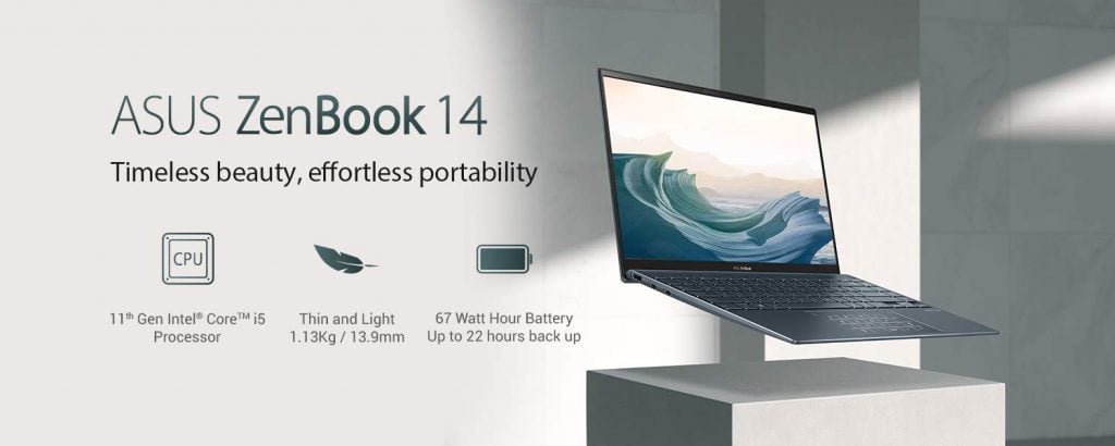 Asus Zenbook 14 with latest 11th Gen Intel processors launching on 10th November via Amazon India