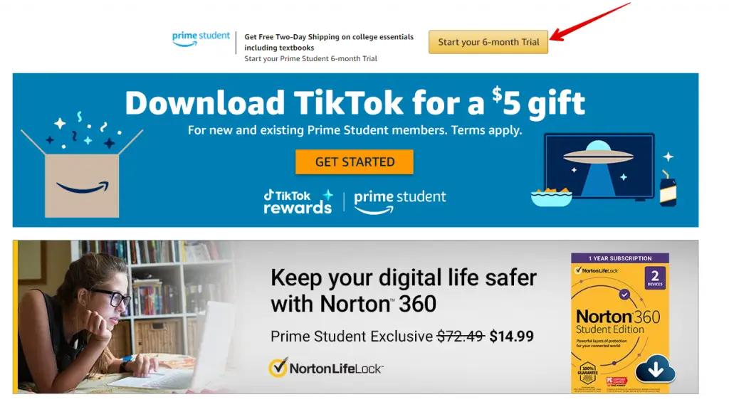 Amazon Prime Discount for Students