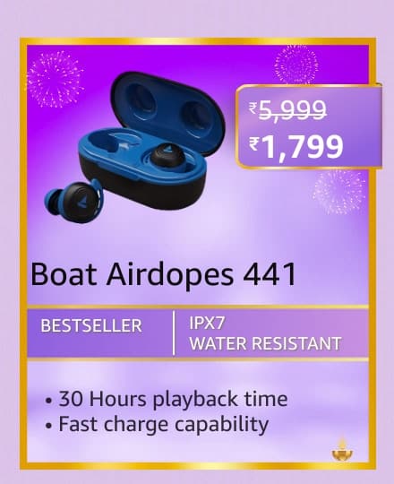 boat 441 Best deals on Audio Devices on Amazon before the sale ends on 13th November