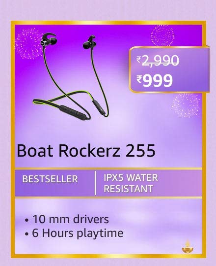 boat rockerz 255 Best deals on Audio Devices on Amazon before the sale ends on 13th November