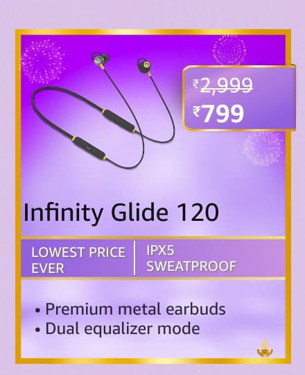 infinity Best deals on Audio Devices on Amazon before the sale ends on 13th November