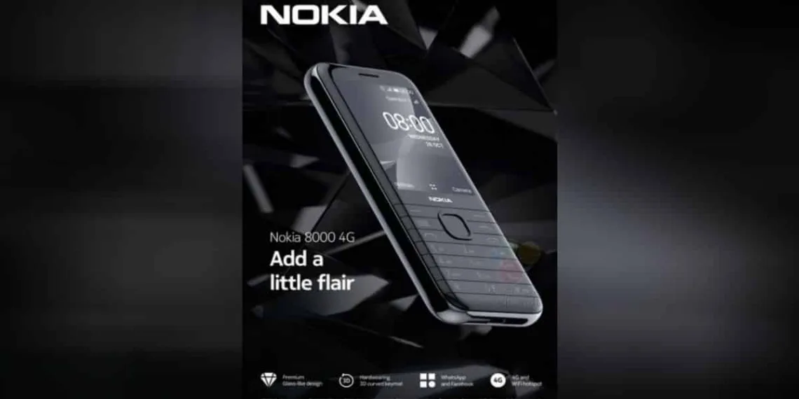 Nokia 8000 4G Poster leaked: Curved Edges in place of Slider Design