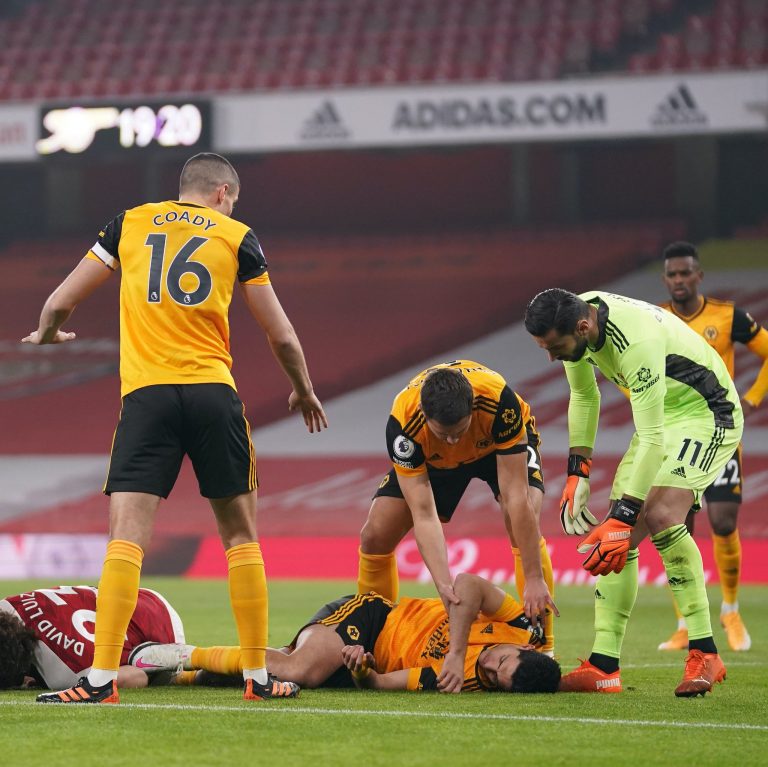 Raul Jimenez is ‘comfortable’ after undergoing surgery for skull fracture in London