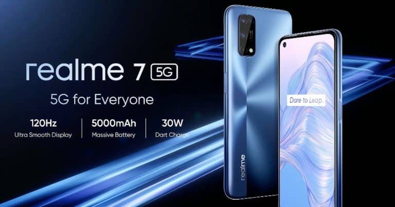 Realme 7 5G announced with Dimensity 800U and 120Hz display