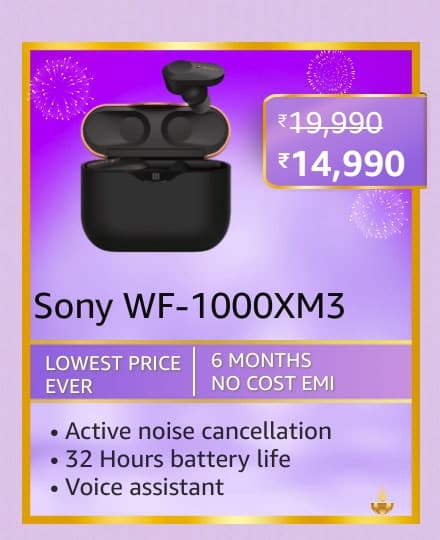 sony wf 1000 Best deals on Audio Devices on Amazon before the sale ends on 13th November