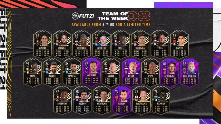 FIFA 21: Here’s the FUT 21 Team of the Week 8 (TOTW 8)