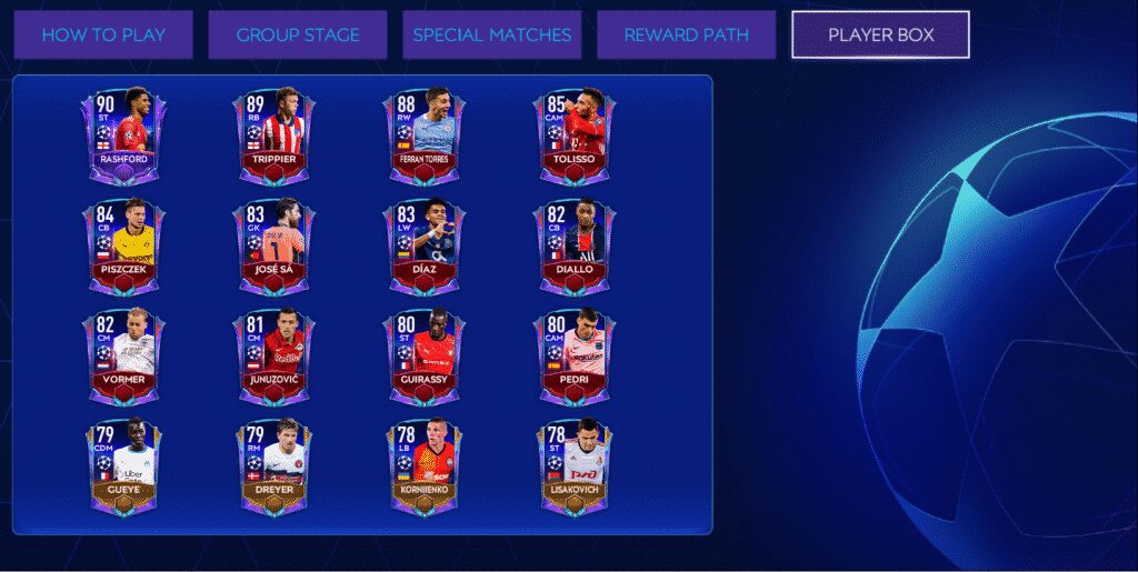 PACK UCL - FIFA MOBILE 21