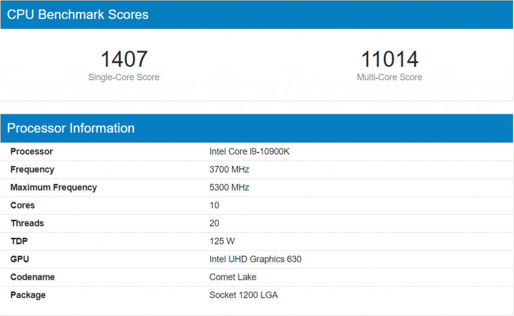 13 Intel Rocket Lake CPU Benchmark leaked, has 8 Cores and 16 threads