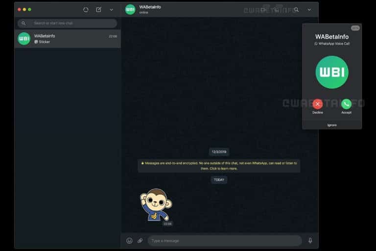 WhatsApp Web starts getting call feature