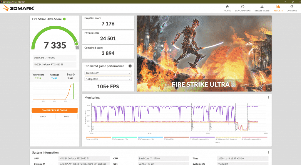 3D Mark Fire Strike Ultra 10th Gen Intel Core i7-10700K review: Performance benchmarks prove why it's worth buying at Rs. 30,000