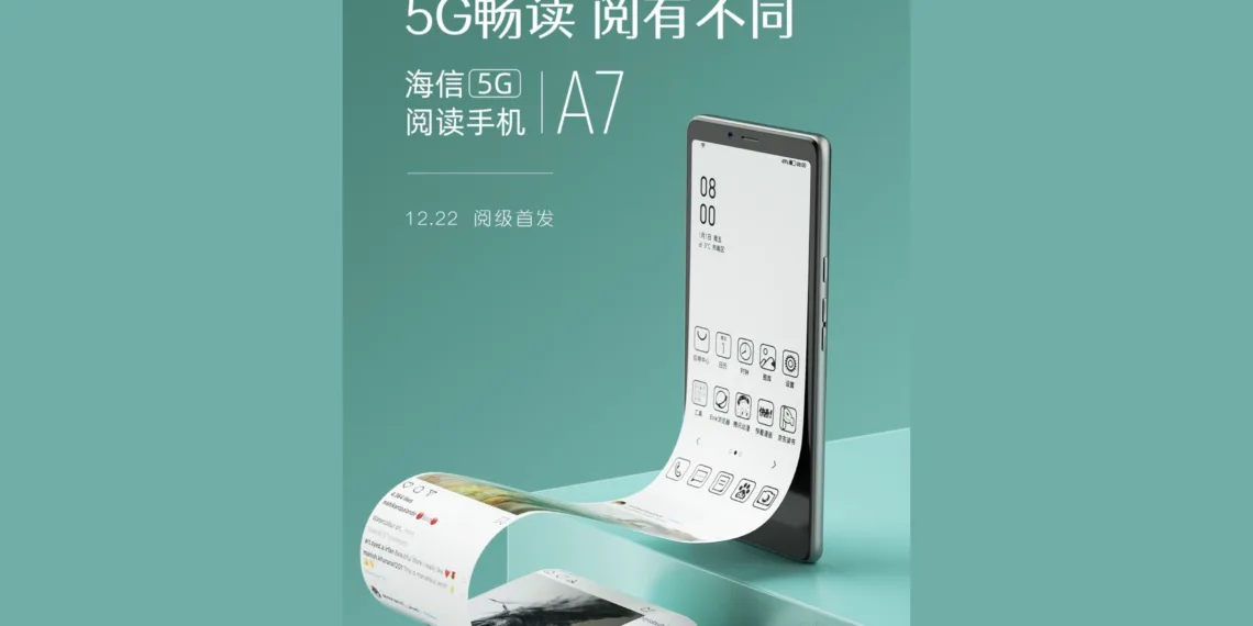 Hisense A7 5G launched with world’s first E-ink display and 5G connectivity