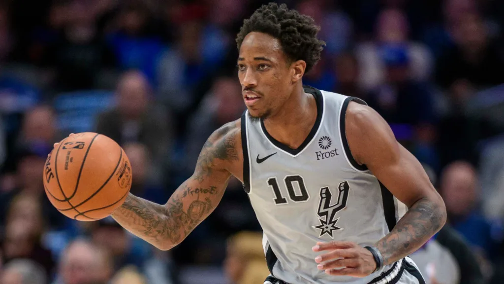 DeMar DeRozan is the shooting guard for San Antonio Spurs.