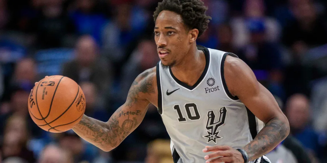 DeMar DeRozan is the shooting guard for San Antonio Spurs.