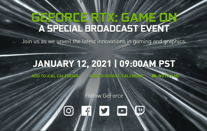 7327B45E 6EA0 496C AD98 25407694C413 Nvidia invites all for its GeForce RTX event on January 12