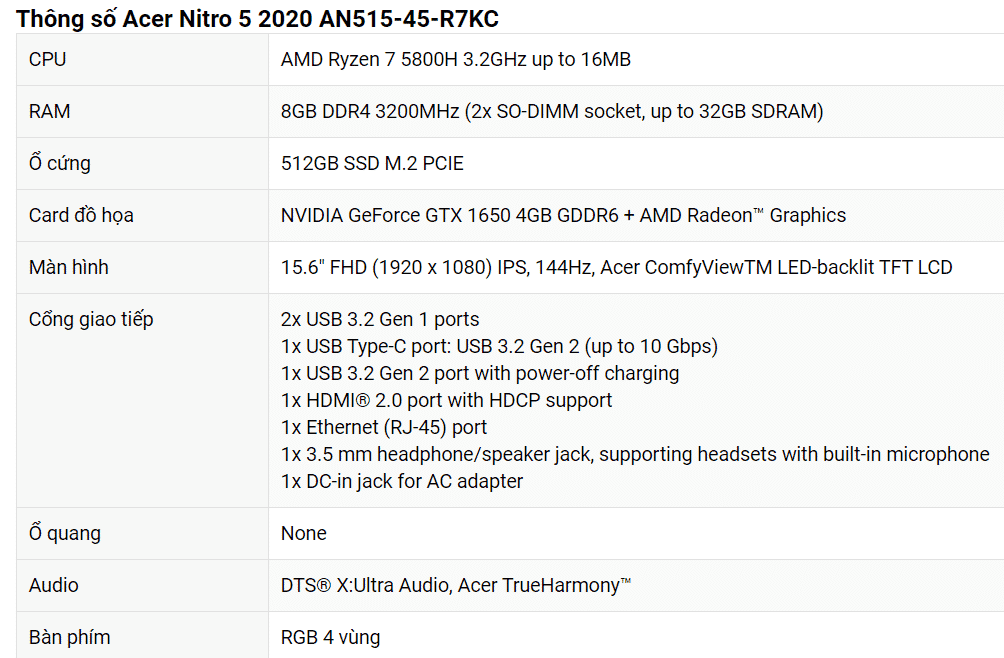 Upcoming Acer Nitro 5 with Ryzen 7 5800H and RTX 3080 spotted retailing for 1950 EUR