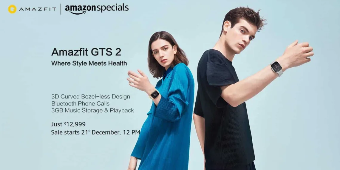 Amazfit GTS 2 is launching in India on 21st December at Rs.12,999_TechnoSports.co.in