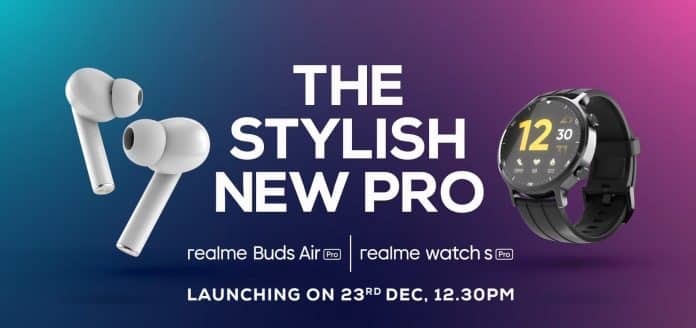Realme to launch Buds Air Pro Master Edition and Watch S Pro on December 23 Realme to launch Buds Air Pro Master Edition and Watch S Pro on December 23