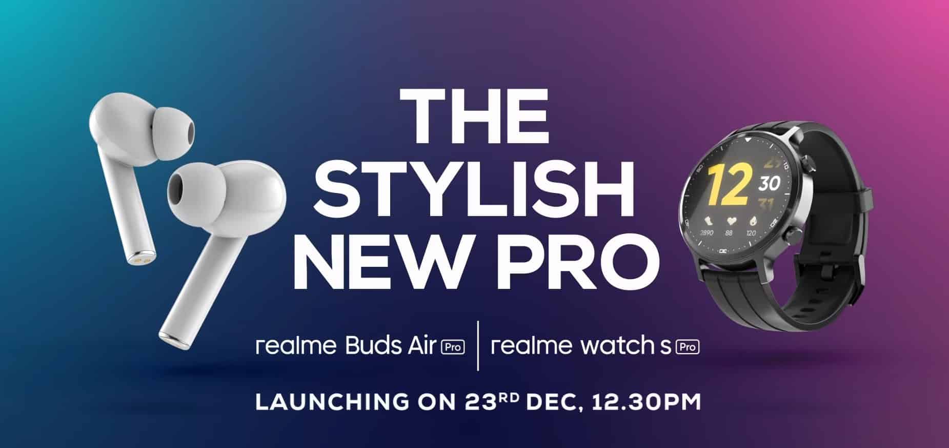 Realme to launch Buds Air Pro Master Edition and Watch S Pro on December 23