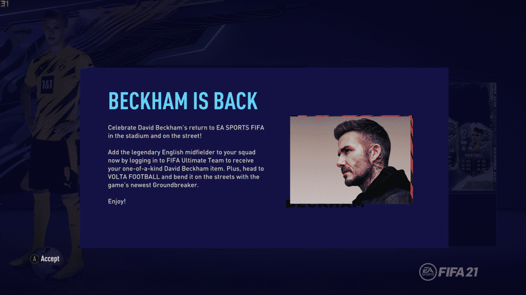 FIFA 21 16 12 2020 01 43 06 AM FIFA 21: Get your free 86-rated David Beckham now!