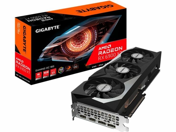 Gigabyte Radeon RX 6900 XT Gaming OC Graphics Card 1 740x555 1 Asus, PowerColor, and Gigabyte launches new custom cards of AMD's Radeon 6900 XT