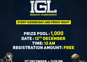Indian Gaming League (IGL), the first Esports Gaming Company to host “Midnight Championship” from 12th December 2020 onwards