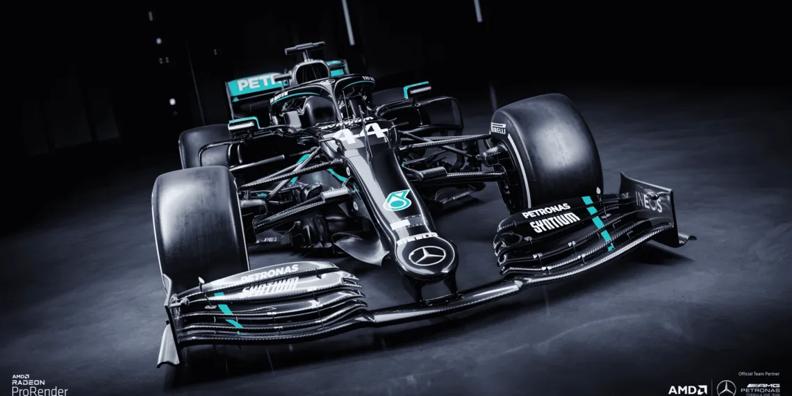 AMD shows stunning Mercedes Formula One Racecar 3D renders with AMD Radeon ProRender 2.0