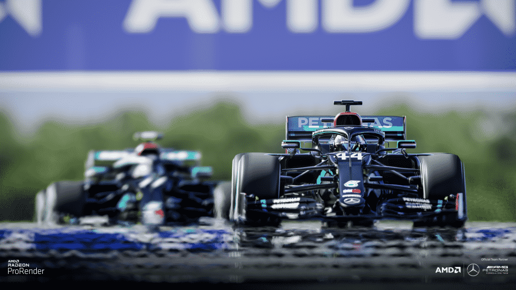 AMD shows stunning Mercedes Formula One Racecar 3D renders with AMD Radeon ProRender 2.0