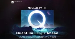 Mi TV Q1 55-inch 4K QLED Retail Box image leaked one day before its launch: Box Price, Specs, and Features Revealed