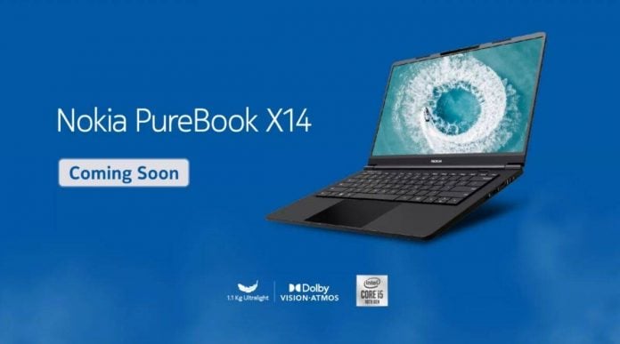 Nokia's first laptop Nokia PureBook X14 with 10th Gen Intel Core i5 processor & Dolby Vision
